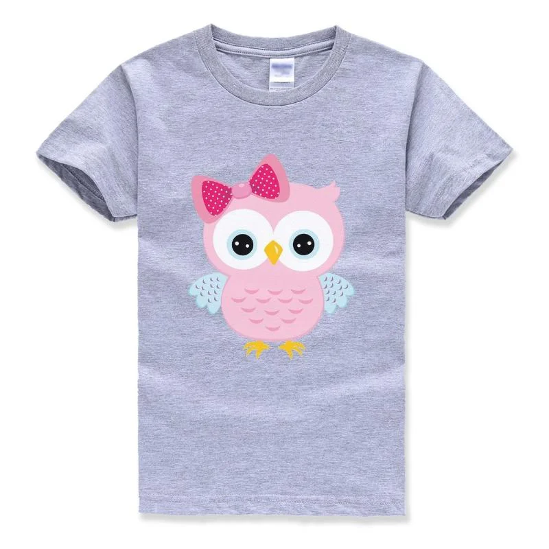 Cartoon Owl Print T-Shirt