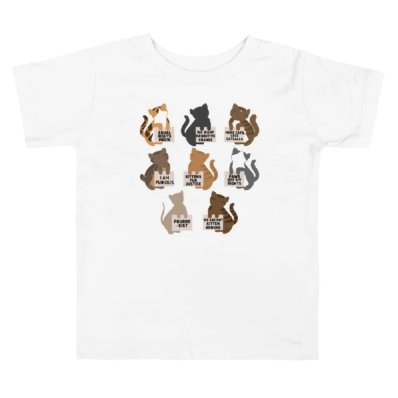 Protesting Cats Toddler T-Shirt