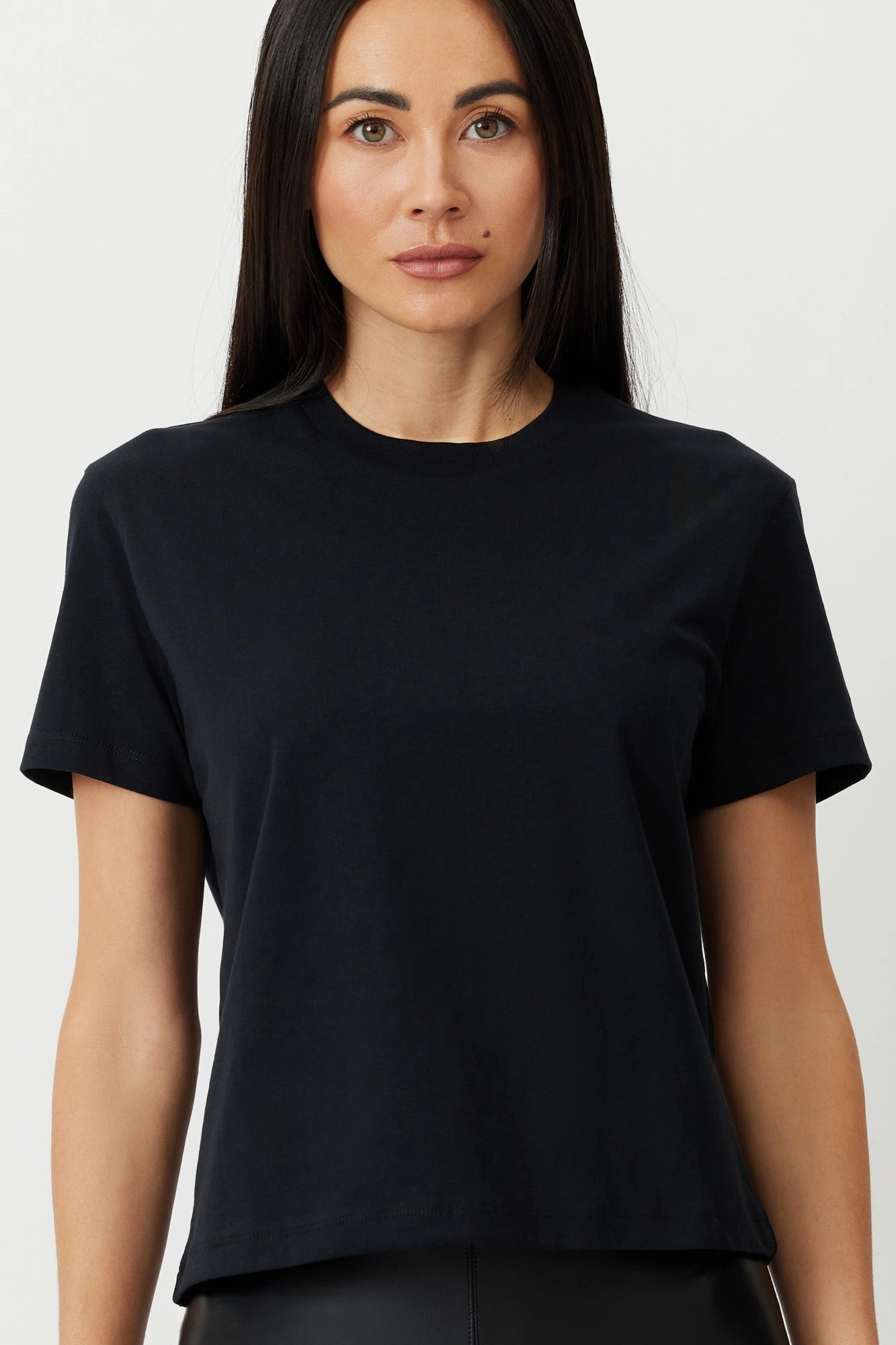 The Aiton - Black Organic Cotton Box Tee Timeless Minimalist Style