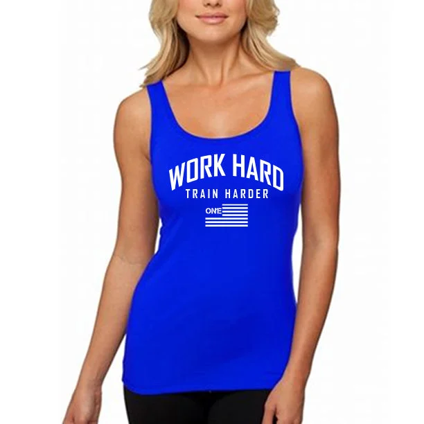 WORK HARD Women's Racerback Tank Top