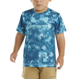 Youth Boys Force Sun Defender Short Sleeve T-Shirt - Deep Lagoon