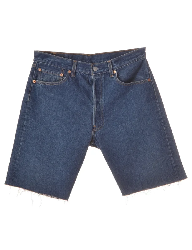 Label Mens Cut Off Denim Shorts