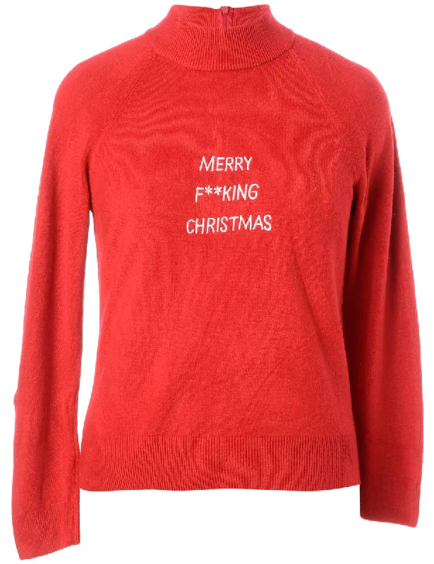 Label Merry F**king Christmas Sweater