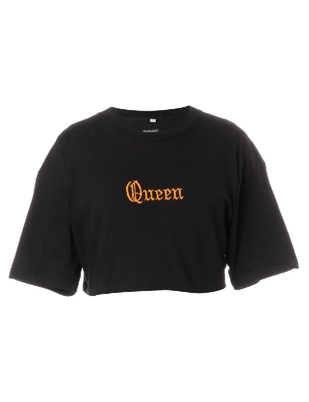 Label Queen Crop T-shirt