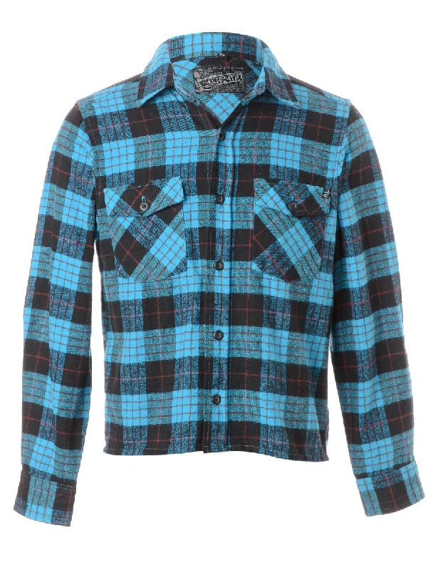 Label Sarah Straight Hem Plaid Shirt