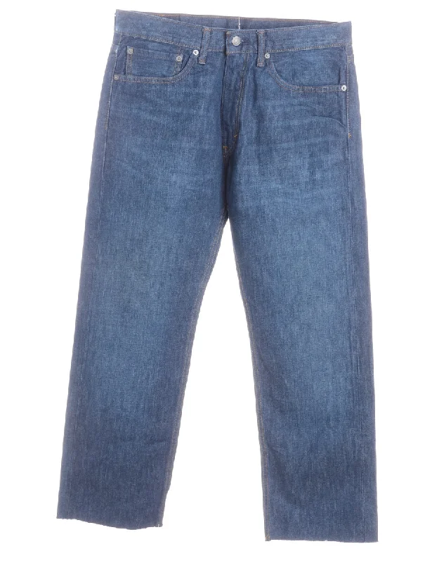 Label Straight Leg Men's Cropped Jeans